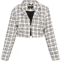 Faina Jacke Frauen weiß-schwarz