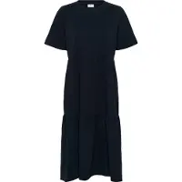 Kaffe Midikleid "Damen Kleid KAjudy", Damen, Gr. L, N-Gr, schwarz (schwarz deep), Obermaterial: 100% Baumwolle CO., Kleider Midikleid
