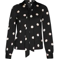 Faina Bluse Frauen schwarz-weiß
