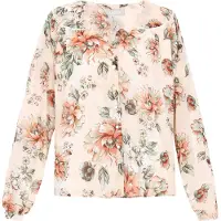 Usha Bluse Frauen creme mehrfarbig