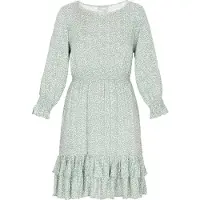 Usha Kleid Frauen türkis weiß