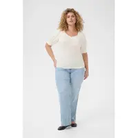 KAFFE CURVE T-shirt Tight fit offwhite