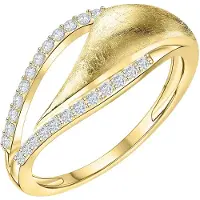 Fascination by Ellen K. Ring 585 Gold zweifarbig mit 24x Zirkonia weiß