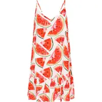 Mymo Kleid Frauen rot mehrfarbig