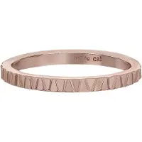Cai Ring 925 Silber rosévergoldet Muster Stacking