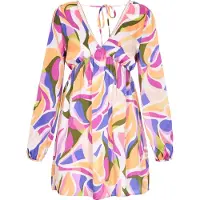 IZIA Kleid Frauen violett mehrfarbig