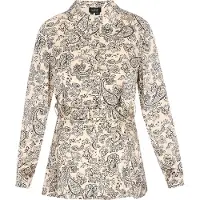 Usha Bluse Frauen creme schwarz