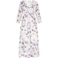 Usha Kleid Frauen violett mehrfarbig
