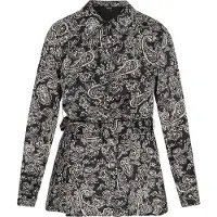 Usha Bluse Frauen schwarze Creme