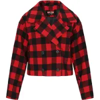 Mymo Jacke Frauen schwarz rot kariert