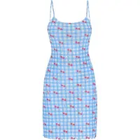 Mymo Kleid Frauen blau mehrfarbig