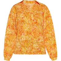 Usha Bluse Frauen mehrfarbig orange