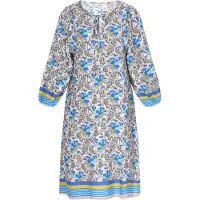 Usha Kleid Frauen blau mehrfarbig