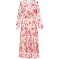 Usha Kleid Frauen hellrosa mehrfarbig