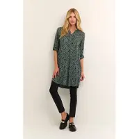 Kaffe Kleid Regular fit black green