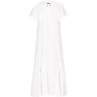 Dreimaster Kleid Frauen Weiß
