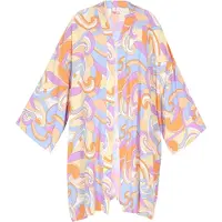 IZIA Kimono Frauen violett mehrfarbig