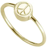 Cai Ring 925/- Sterling Silber vergoldet Peace