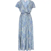 IZIA Kleid Frauen blau mehrfarbig