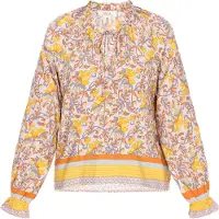 Usha Bluse Frauen gelb mehrfarbig