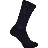 Dr.Socks Extra breite Bambus-Ödemsocken | | Herren & Damen | Socken für geschwollene Füße, Knöchel, Beine & Diabetiker - Schwarz