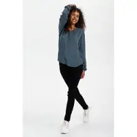 Kaffe Langarm-Bluse Regular fit Orion Blue