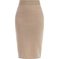 Faina Strick Midirock Damen Beige