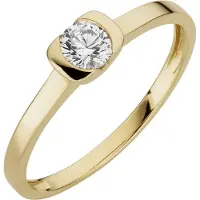 Orolino Ring 333/- Gelbgold glanz synth. Zirkonia