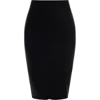 Faina Strick Midirock Damen schwarz