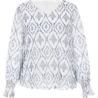 Usha Bluse Frauen Himmelblau
