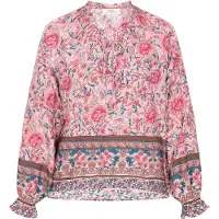 Usha Bluse Frauen hellrosa mehrfarbig