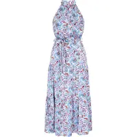 IZIA Kleid Frauen blau mehrfarbig