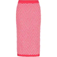 IZIA Rock Frauen fuchsia weiß