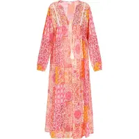IZIA Kimono Frauen orange mehrfarbig