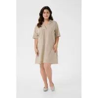 KAFFE CURVE Kleid im lockeren Schnitt natural