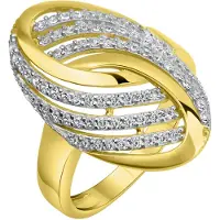 Fascination by Ellen K. Ring 585/- Gelbgold bicolor Zirkonia