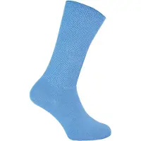 Dr.Socks Extra breite Bambus-Ödemsocken | | Herren & Damen | Socken für geschwollene Füße, Knöchel, Beine & Diabetiker - Blau