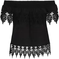 IZIA Bluse Frauen Schwarz