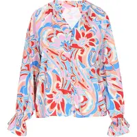 Usha Bluse Frauen Mehrfarbig Blau