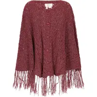 IZIA Poncho Frauen Burgund