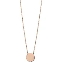 Cai Halskette 925 Sterling Silber rosévergoldet Plättchen Boho