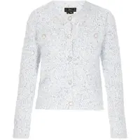 Faina Strickjacke Frauen weiß mehrfarbig