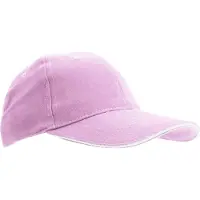 Sols Unisex Buffalo Baseballkappe (Rosa/Weiß)
