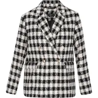 Faina Jacke Frauen schwarz/offwhite
