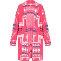 IZIA Strickjacke Frauen fuchsia mehrfarbig