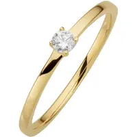 Orolino Ring 585/- GG glanz 1 Brill. 0,10ct. weiß