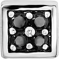 Cai Single-Ohrstecker 925 Sterling Silber rhodinert Spinell