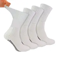 Dr.Socks 4er-Pack Bambusdiabetikersocken mit Griffen für Männer und Frauen