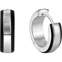 Zeeme Stainless Steel Klappcreolen Edelstahl glanz/matt Ø 13 mm
