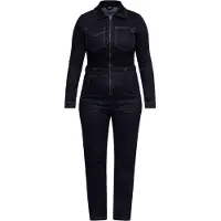 Queen Kerosin Damen Workwear Overall Denim